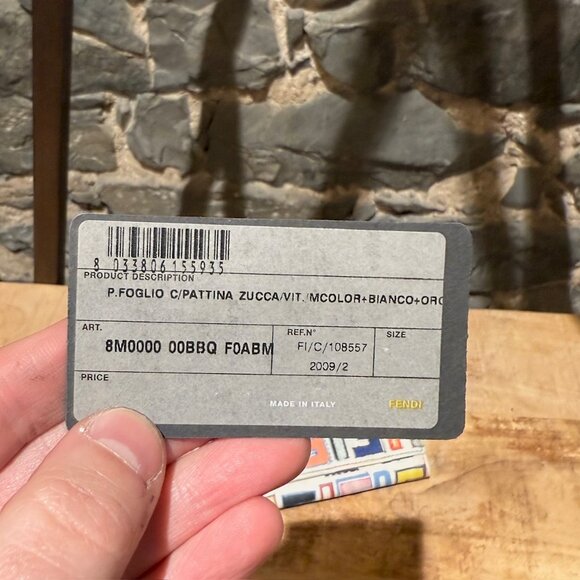 Fendi Spalmati Zucca FF Multicolour Long Wallet - Picture 16 of 16